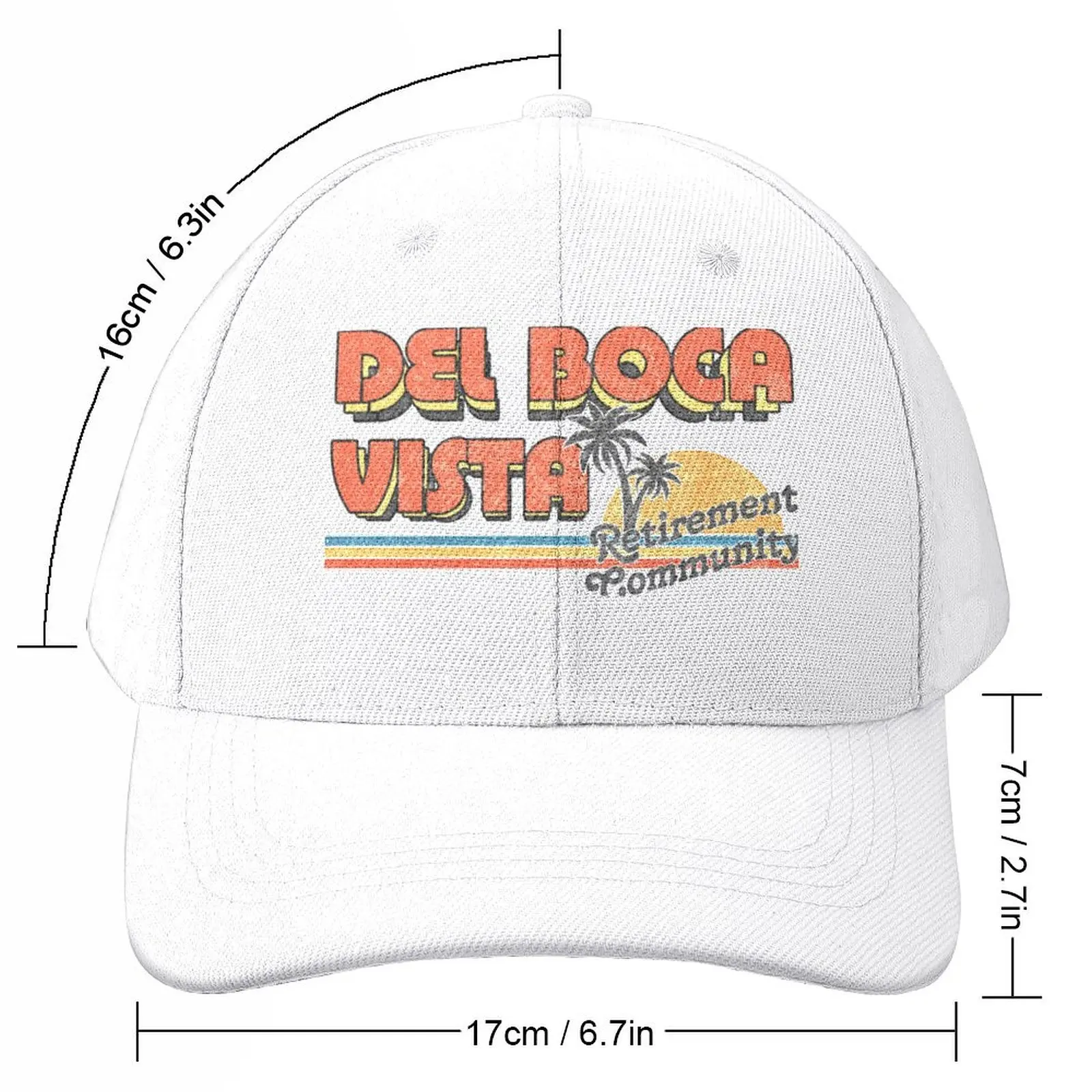 Del Boca Vista/Faded Style 90s DesignCap Baseball Cap dad hat Vintage Bobble Hat Baseball Men Women's