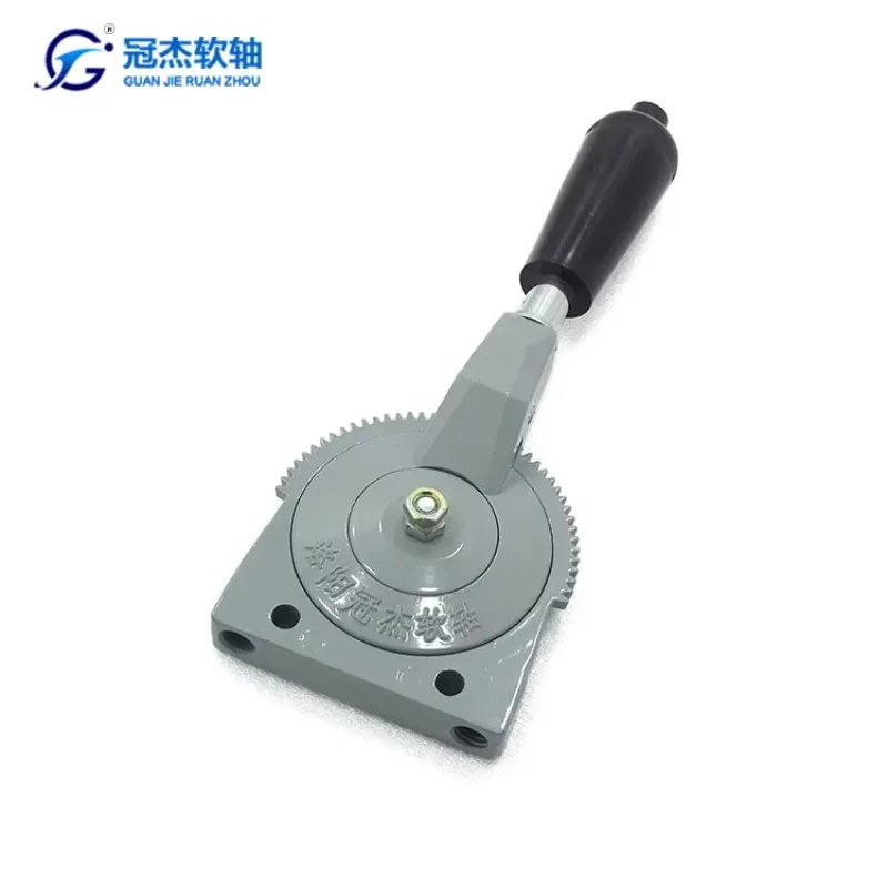 

GJ1103 Zinc Alloy Mini Excavator Throttle Control Lever Box Self-locking 2-Hole Fixed 0-80mm Travel Range