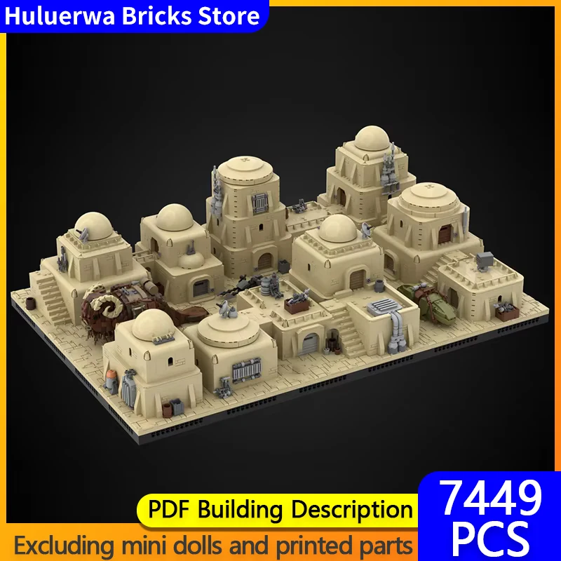 Popular Star Movies Model MOC Building Bricks Villages In The Desert Modular Technology Gift Holiday Assemble Children Toy Suit