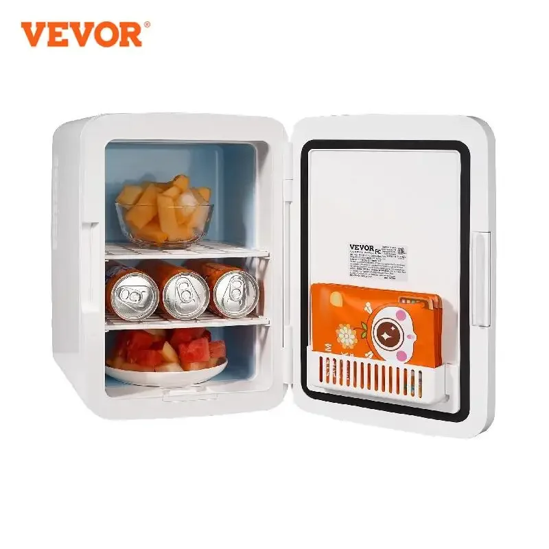 VEVOR-refrigerador portátil de 10L para coche, refrigerador para el cuidado de la piel, congelador de refrigeración, caja de almacenamiento de