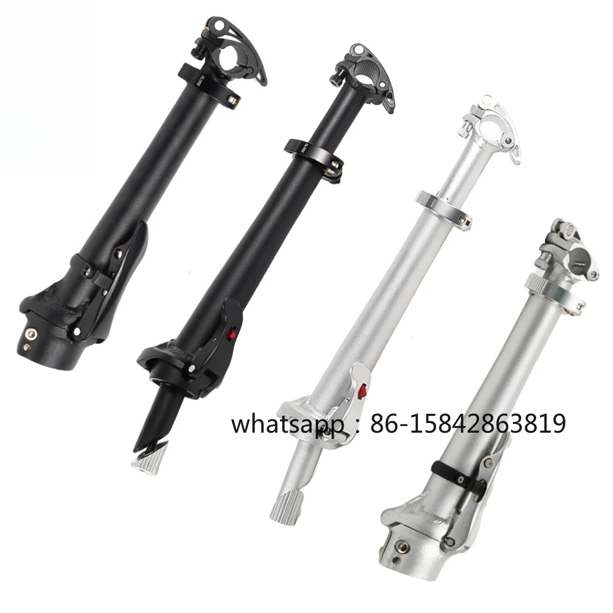 Quick-Release Folding Bicycle Handlebar Stem Adjustable Front Riser Durable Aluminum Alloy Folding Head Tube