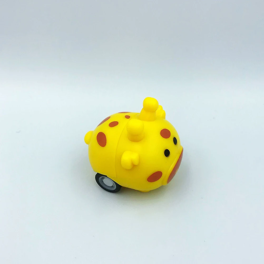 12 pièces dessin animé girafe retirer inertie voiture Mini véhicule enfants jouer couleurs vives Flexible main oeil Coordination créative