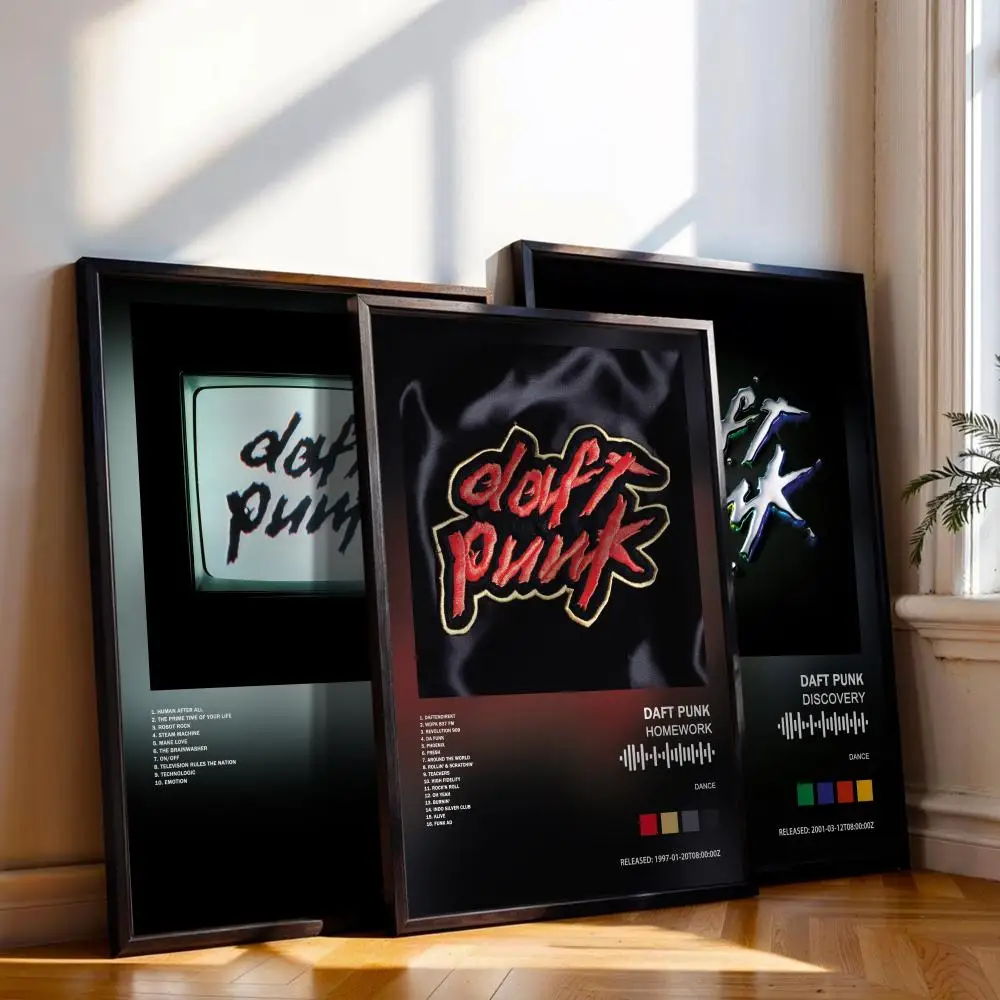 Daft Punk Poster Musik Album Cover für Zimmer Leinwand Malerei Druck Kunst Home Wand Dekor Bild Geschenk