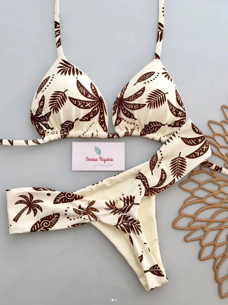 Micro Bikinis 2026 Push Up Women Swimsuit Sexy Swimwear Brazilian Bikini Set New Biquini Floral Swimsuit Print Beachwear