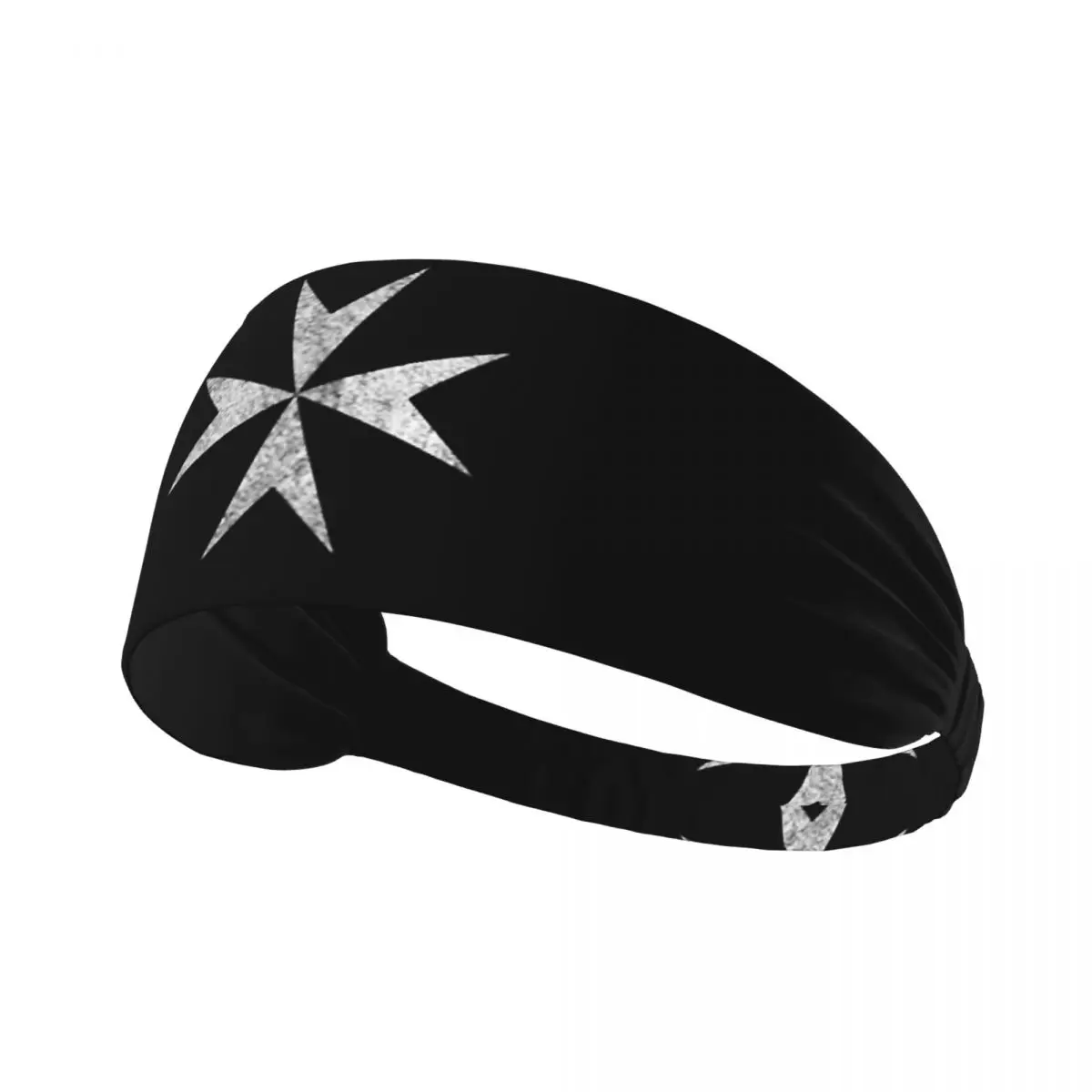 

Maltese Cross Knights Hospitalier Malta Crusades Men Women Headband Quick Drying Sports Sweatband for Gym Yoga Running