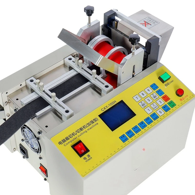 

Pipe cutting machine Cutting PVC heat shrinkable PE insulation sleeve Hose pipe cutting machine Silicone