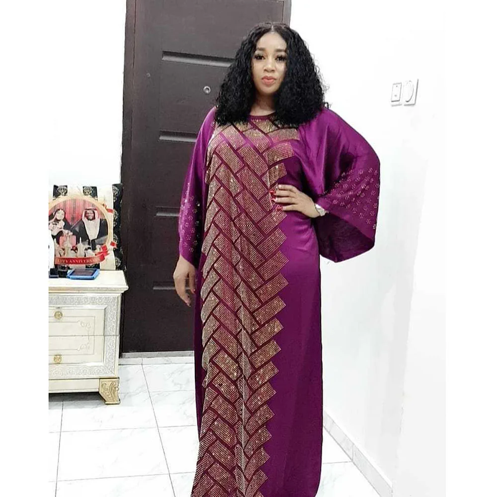 

African Women Maxi Dress Dashiki Diamonds Abaya Dubai Kaftan Moroccan Eid Mubarak Bangladesh Caftan Gown Traditional Clothing