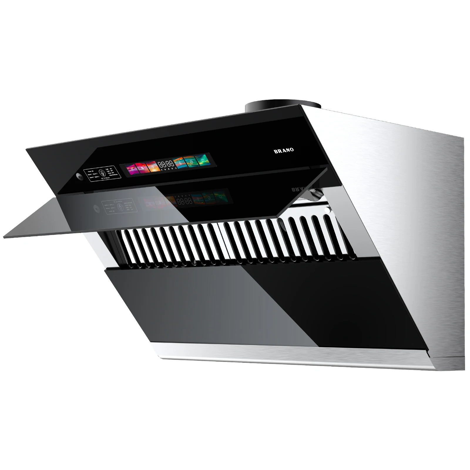 

USA Stock Range Hood 900CFM Voice/gesture/touch Control Range Hood Unique Side Design Kitchen Under Cabinet Placed Range Hood