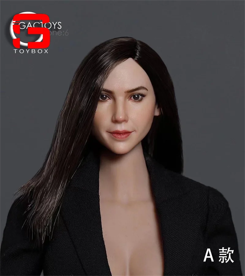 In Stock GACTOYS GC049 1/6 European Beauty Head Sculpt Carving Model Fit 12'' Female Soldier Action Figure Body Dolls