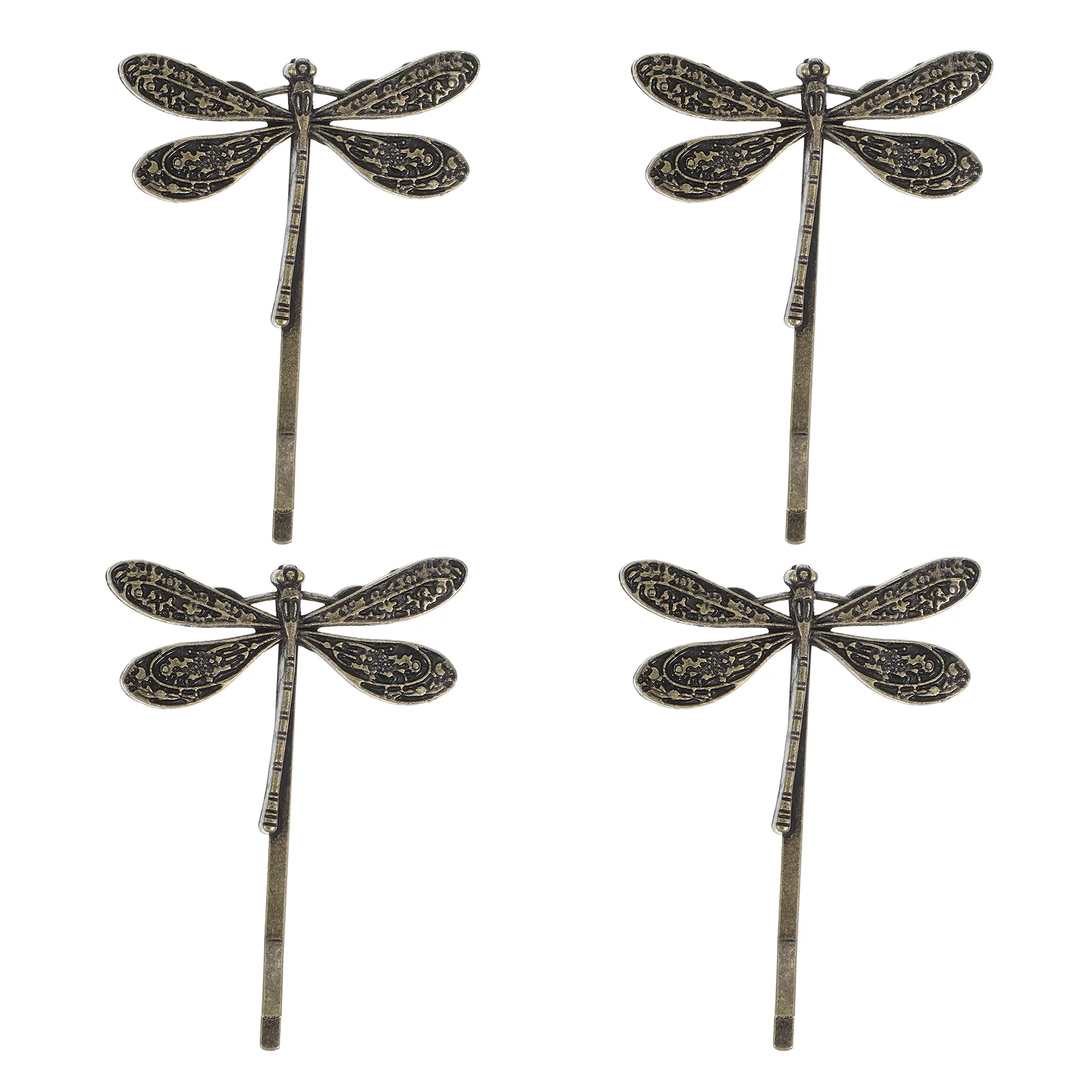 4 Pcs Vintage Side Clip Dragonfly Bangs Hair Decorative Headgear for Pin Women's Accessories