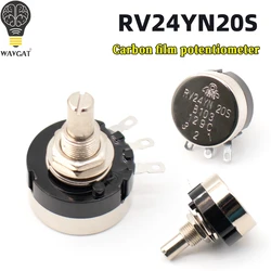 WAVGAT RV24YN20S 101 102 B103 104 105 201 202 203 204 254 302 303 501 502 503 504 5K 10K 100K 500K 200K 100 ohm Potentiometer