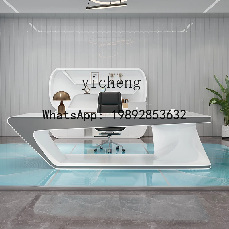 

X2 paint boss table simple modern office president large class desk technology office desk and chair combination
