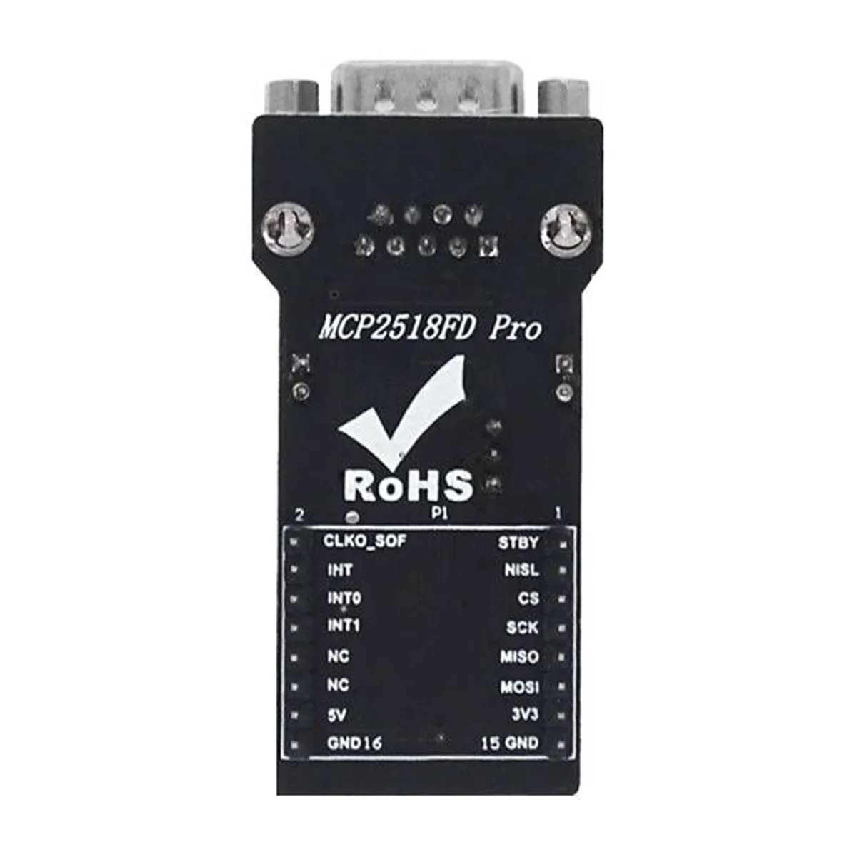 SPI ao módulo CANFD, MCP2518FD, ATA6560, CAM do transceptor