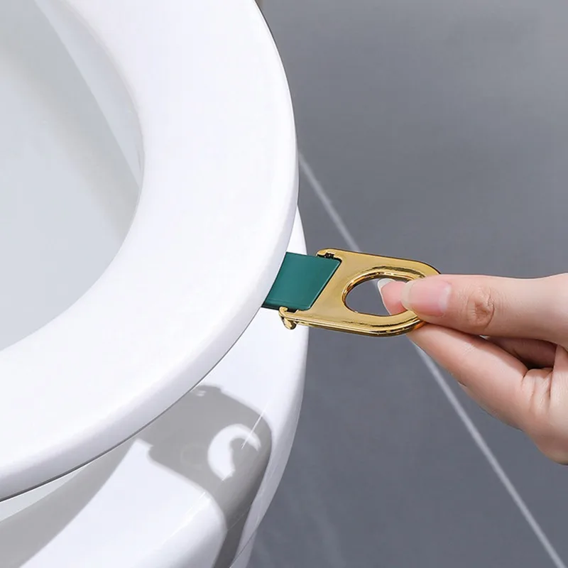 Toilet Seat Lifter Sticky Toilet Lid Raise Lifter Handle Avoid Touching Self Adhesive for Travel Home Bathroom Office