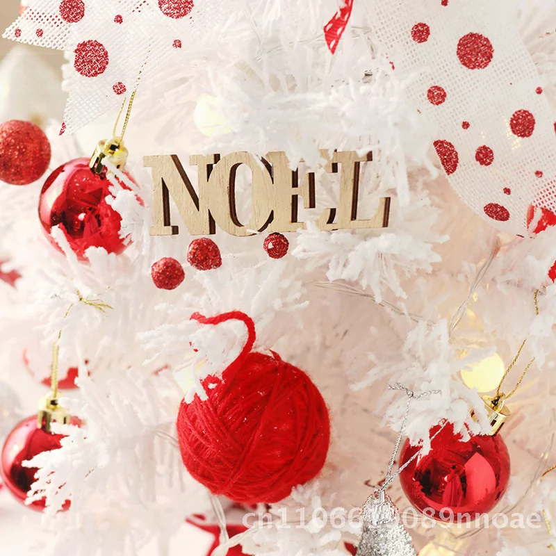 

Красно-белый мини-набор музыкальных шкатулок для рождественской елки - вращающийся настольный орнамент, материал ПВХ, высота 50 см