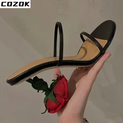 Slippers Women Designer Trendy Shoes Women 2022 New Summer High Heels Party Shoes for Women Flip Flops Women Zapatos Para Mujer