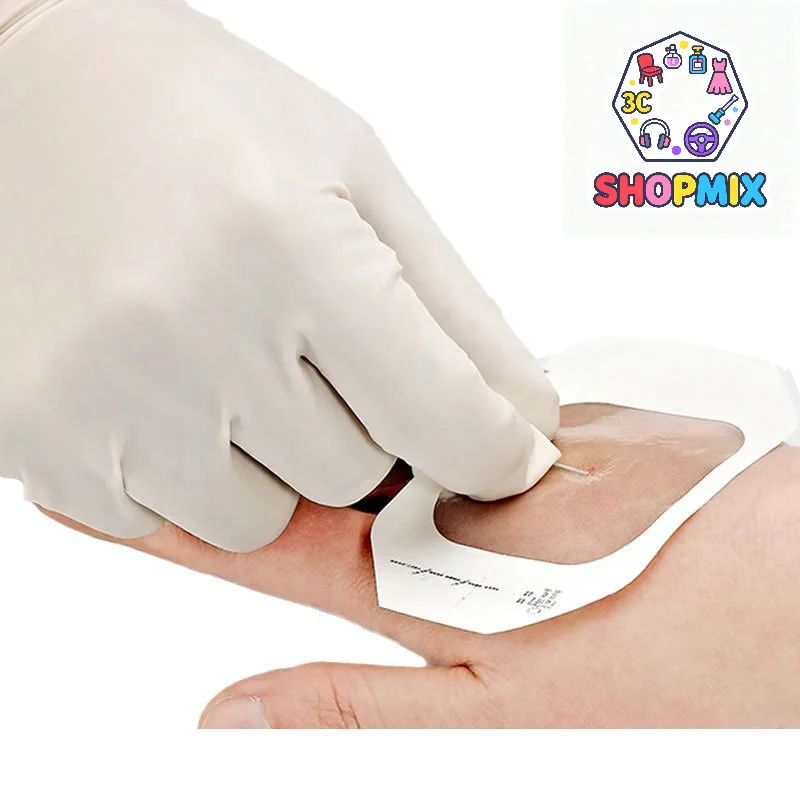 

10 шт., прозрачная пленка, водонепроницаемая повязка на рану, клейкие пластыри, паста для фиксации иглы с инфузией