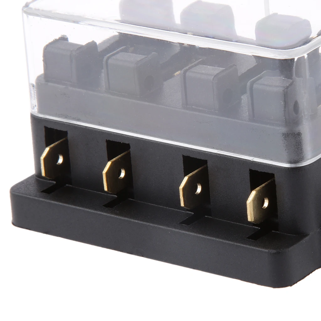 Fuse Holder Box Block 4 Way Car Auto Boat Circuit + 4 Blade Fuse 10A / 20A / 30A 12V /24V