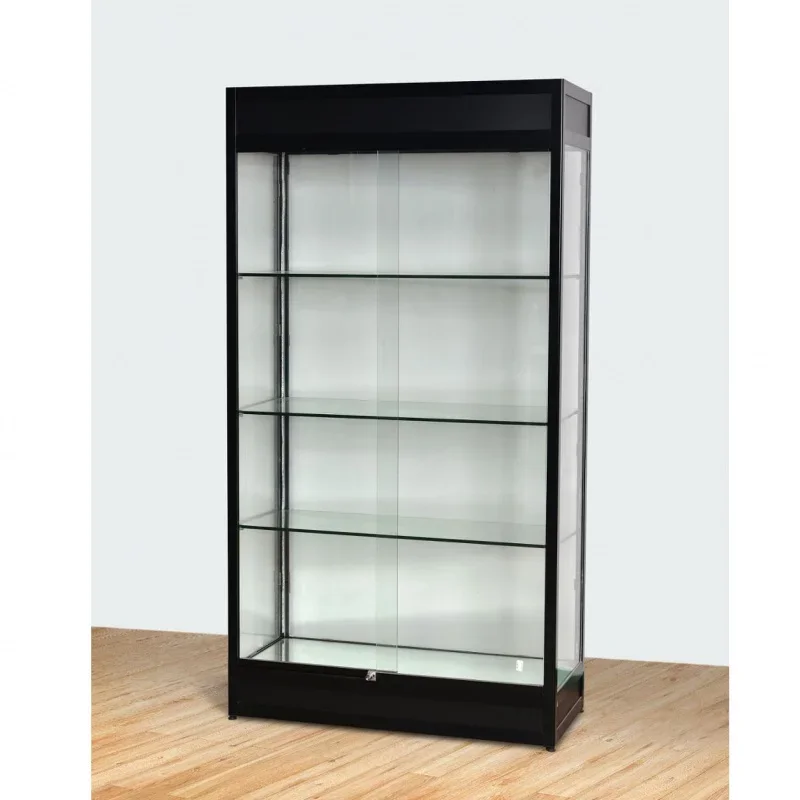 Custom. Sliding By Jewelry Showcase Display Glass Display Cabinets Cabinet Store For Bag With Lights