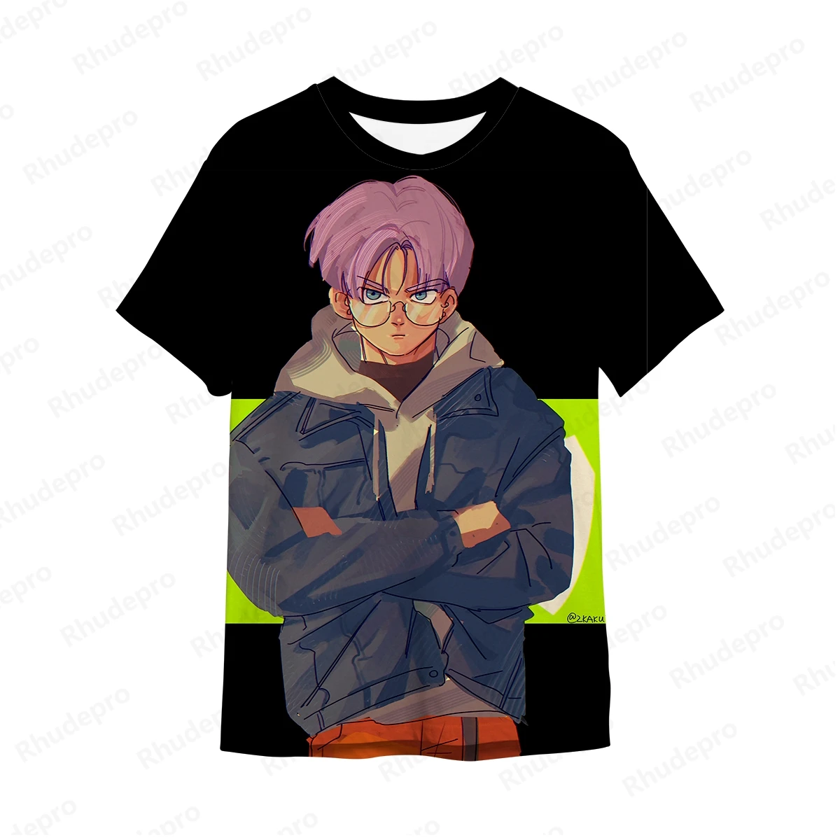 Dragon Ball Anime masculino Camiseta extragrande, Goku, Camisas Hip Hop, Roupa Super Saiya, Tops de verão, Tendência, Nova Moda, 2024