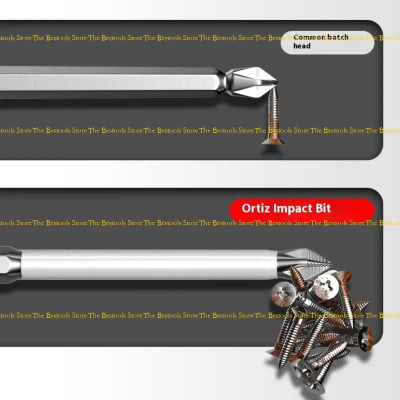 12PF MultiFunction Power Screwdriver Bit 6.35mm Shank Design S2 Alloy Steel for Home Repair Professional Assembly