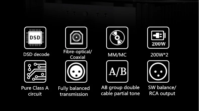 Winner AD-2PRO HI-END Clase A 200W amplificador integrado Audio Digital compatible con decodificador DSD ES9038/producto único se puede comprar