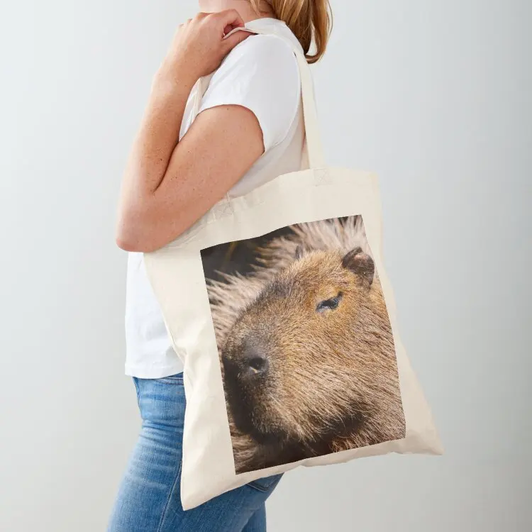 

Capybara profile Tote Bag tote bags aesthetic Shopper sacs de shopping custom canvas bag
