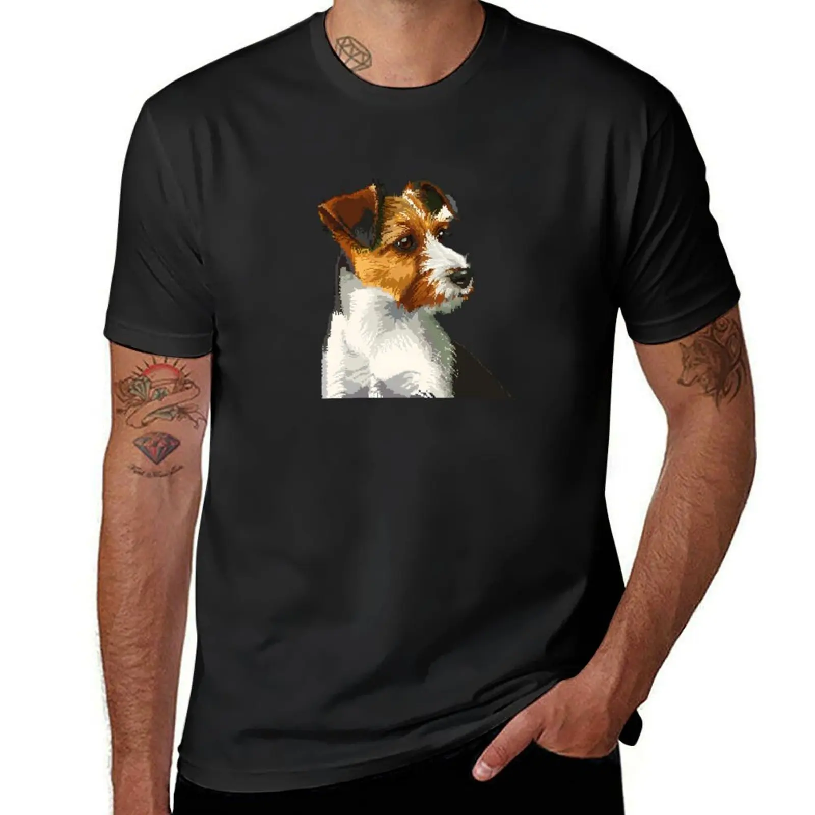 16-bit Fox Terrier T-Shirt plus sizes customs summer tops mens t shirts pack