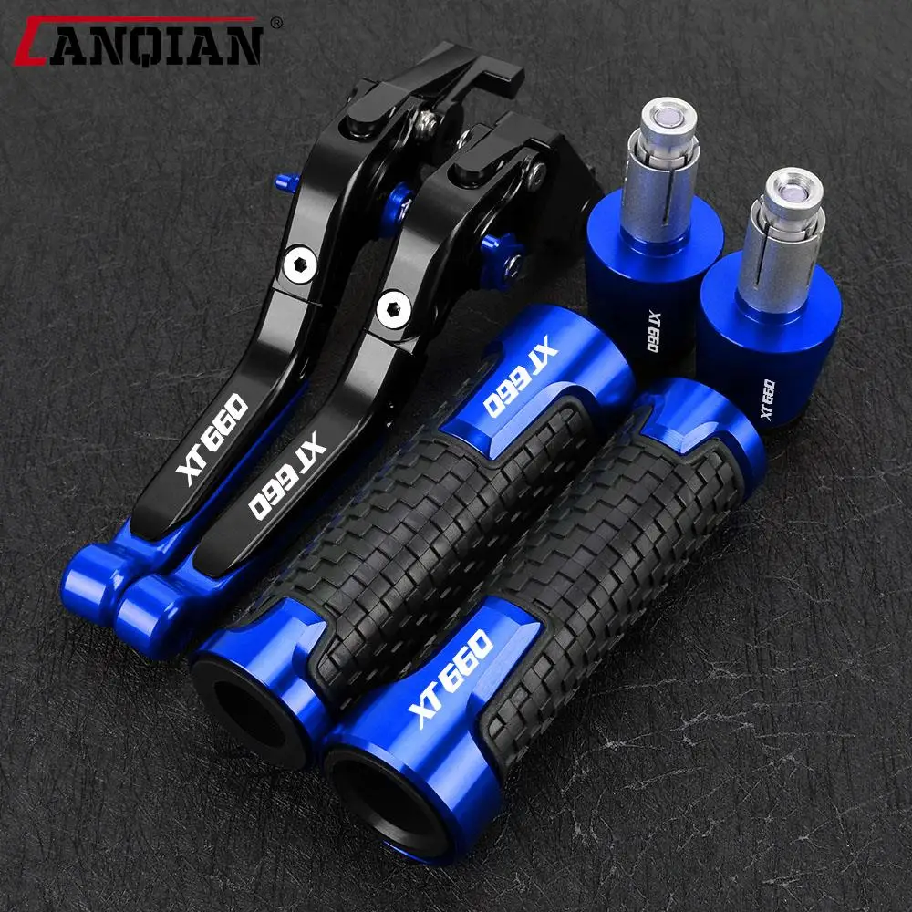 

For YAMAHA XT660 XT660R XT660X Tenere XT 660 2004-2016 Motorcycle Adjustable Brake Clutch Levers Handlebar Hand Grips ends Kit