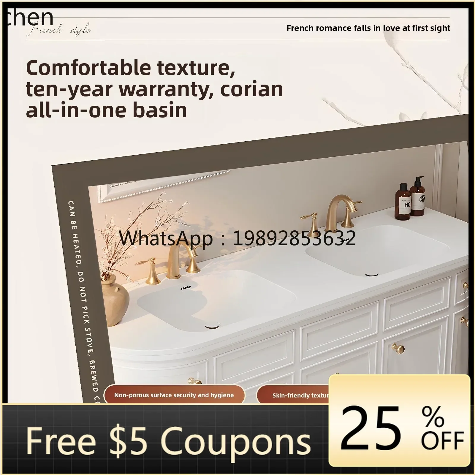 

retro rock slab hot bending integrated basin floor-to-ceiling rubber wood arc bathroom cabinet