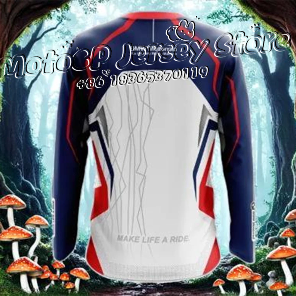 

Make A Life Ride One World One Gs For Мужской мотоциклетный трикотаж для бездорожья Мужчины Женщины Джерси с длинными рукавами Дышащие быстросохнущие топы