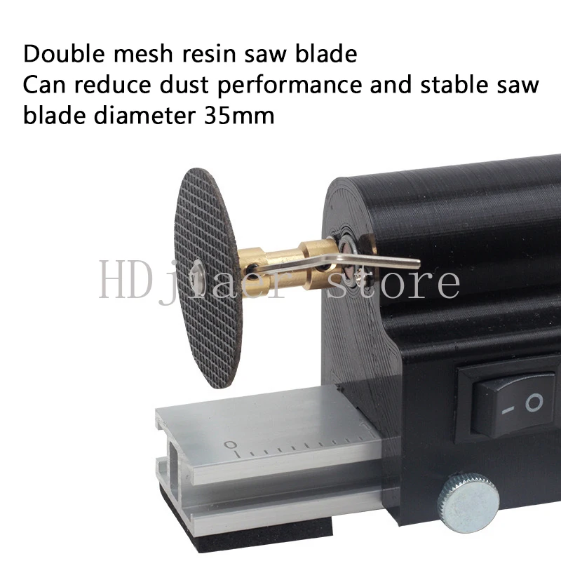 

Electric Arrow Shaft Cutter Mini Cutoff Saw Trimmer 4.3 to 32 Inch Cutting Length Carbon Fiber and Fiber Cutting Tool