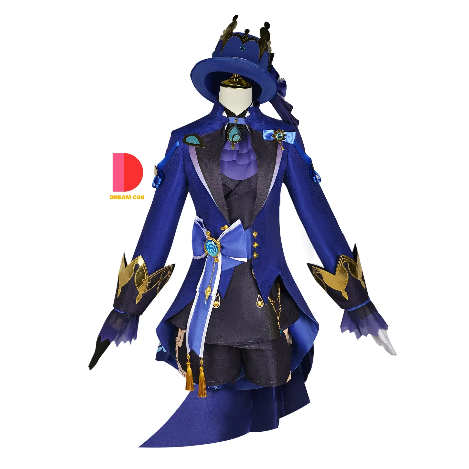 Genshin Impact Focalors Cosplay Kostuum Fontaine Dark Water God Furina Anime Outfit Volledige Set Van Hoge Kwaliteit Voor Fans Feest Evenement
