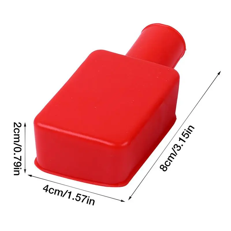 Battery Terminal Protective Cover Silicone Wire Connectors Caps Universal Battery Terminal Insulator For Automobile Accessories