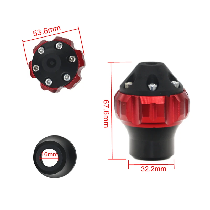 MotoLovee Motorcycle Universal Front Frame Sliders Crash Cup Pads Anti Drop Collision Cap For Yamaha Honda Kawasaki