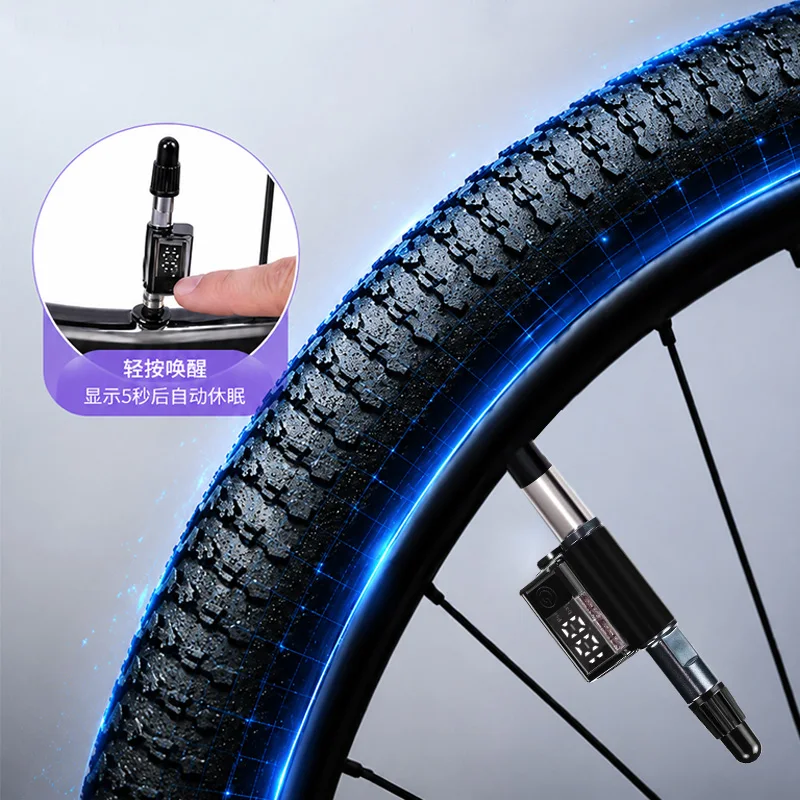 Road Bike and Mountain Bicycle Tire Pressure Monitor Presta Valve Inserts FV Nozzle Cap(Includes Inner Liner)Low Tire Pressure I view 6
