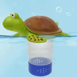 Turtle Shape Not Sinking Floating Dispenser Swimming Pool Chemical Floater Chlorine Bromine Tablets Floating Dispenser Spa Tub