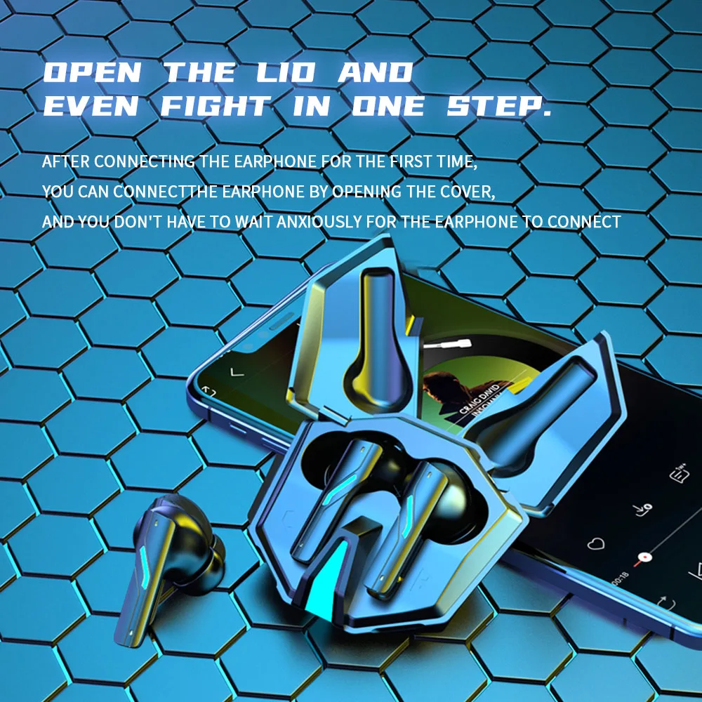 Soleeanre Wireless Headphone Gaming Earphones music Headset Sport Earbuds With Microphone Mobile Phone High-Quality Sound