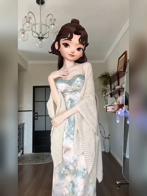 Retro Bloemenprint Strapl Lange Dr Dames Zomer 2025, Nieuwe Hoge Taille Afslankjurk Koreaanse Sle A-lijn Midi Dr