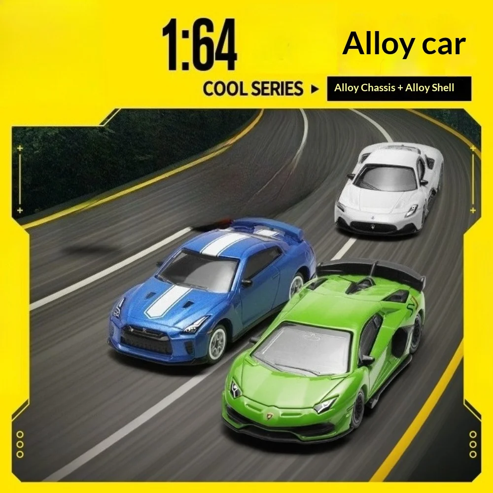 

Масштабная модель автомобиля Nissan GT-R Need for Speed 1:64 из высококачественного литого сплава с металлической подставкой — коллекционный сувенир, игрушка для мальчиков