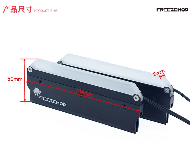 Imagem -06 - Zemod-ram Bloco Radiador para Caixa do Computador Sistema de Refrigeração de Água Memory Vest 5v Argb 3pin Aura Sync Meo-rgbn Pcs