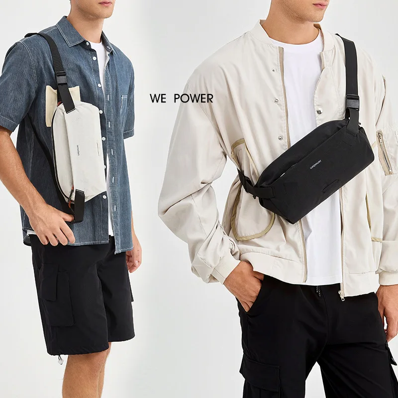 Lightweight Sling Bag for Men Women, Magnetic Buckle Crossbody Fanny Pack, Travel Daily Chest Bag