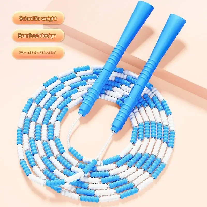 

HOUZHOU Chid Segmented Speed Jump Rope Bead Gym Fitness Equipment for Home Exercise Student School Skipping Rope Body Building