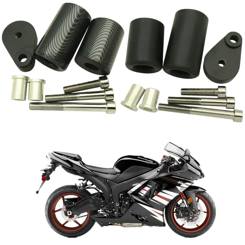 

Для Kawasaki Ninja ZX-6R 636 2007-2008 аксессуары для мотоциклов ZX6R ползунки для рамы защита от падения блок защиты двигателя