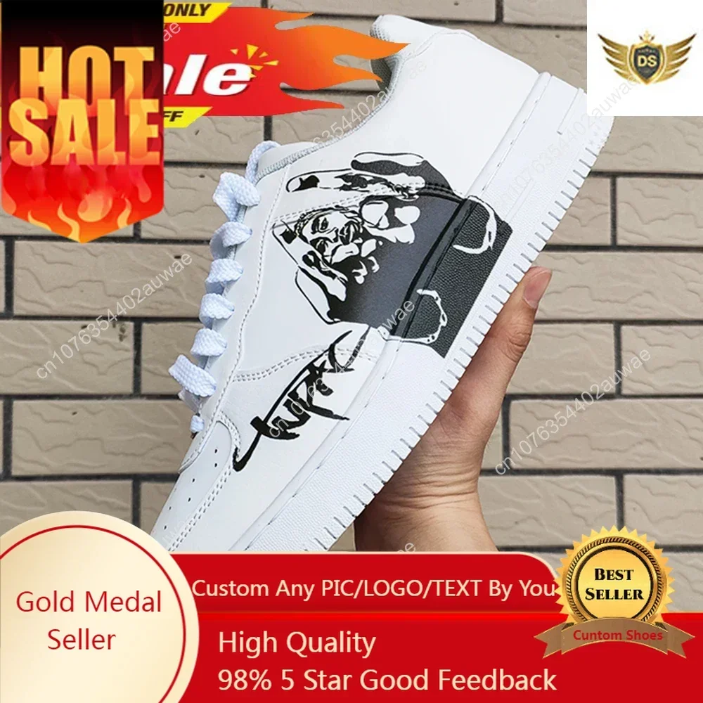 

Tupac Rapper 2Pac Shoes Men Women Design personality Casual Shoes Male Platform Sneakers boys Casual Kateboarding 3D Graffiti