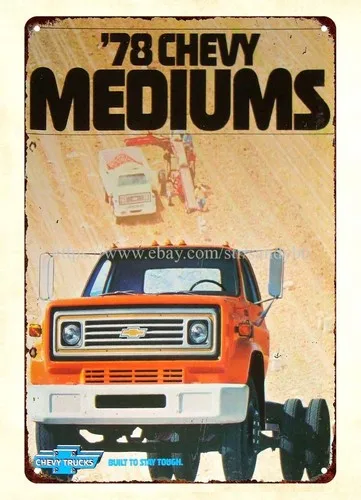 1978 Autos Medium Truck Metall-Blechschild, Kunst-Wanddekoration