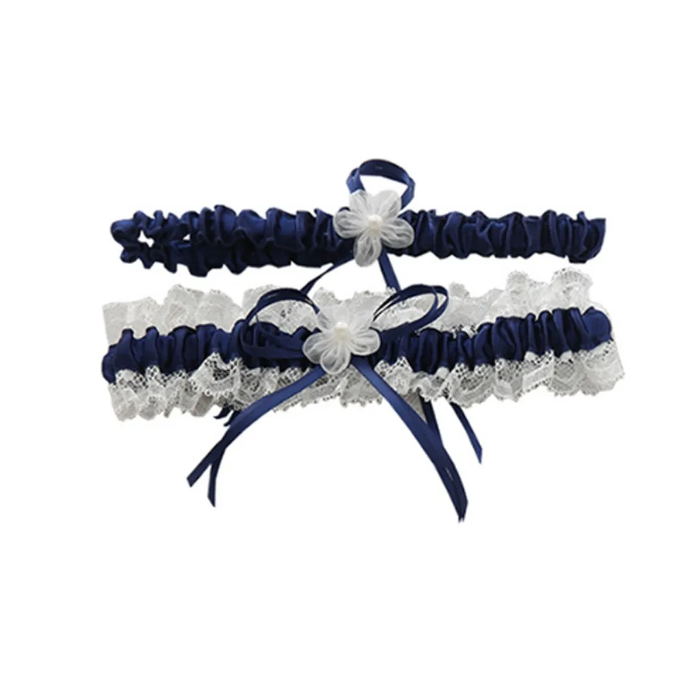 New Women's Garter Bride's Lace Garter Bow Blue Leg Decoration Wedding  Wedding Garter