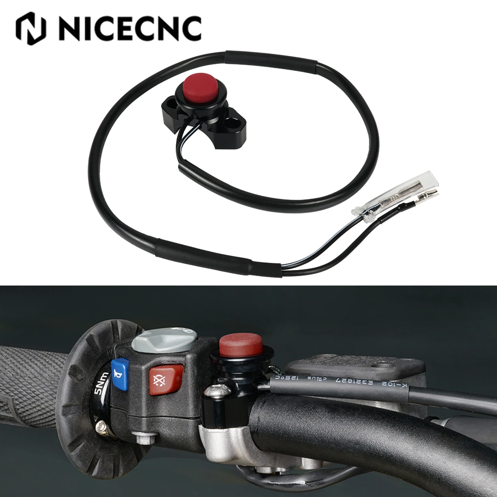 

Engine Stop Start Kill Switch Button For Honda Yamaha Kawasaki Suzuki BMW KTM Husqvarna Husaberg Aprilia GasGas Dirt Bike ATV