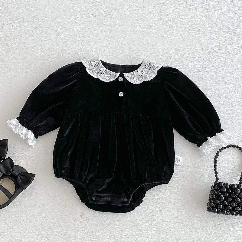 

Новинка 2023 года, осенняя одежда для маленьких девочек 0-24 месяцев, комбинезон для маленьких девочек, комбинезон с длинными рукавами для маленьких девочек