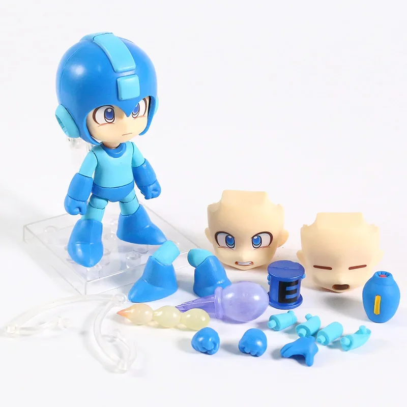 Megaman Rockman 556 Cute Action Figure Face Changeable Collection Model Doll Gift